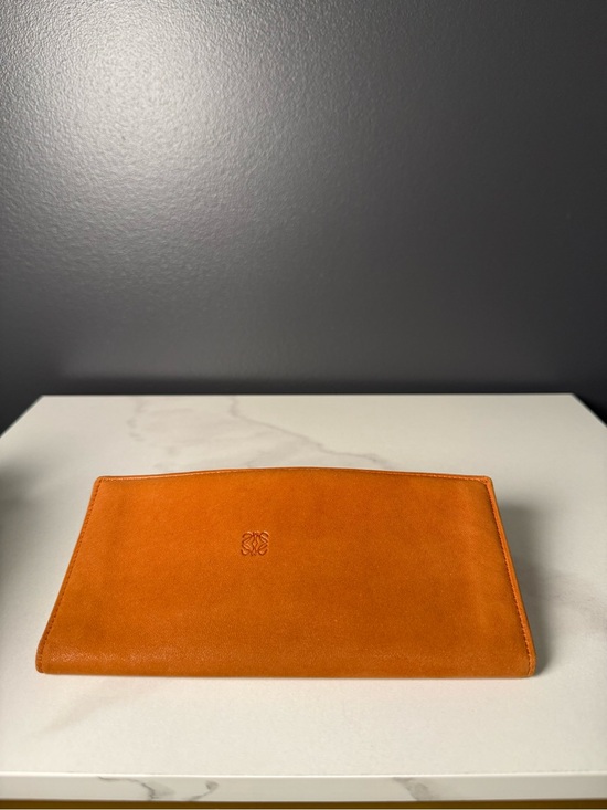 Loewe Handbags - Loewe Burnt Orange Soft Leather Long Wallet